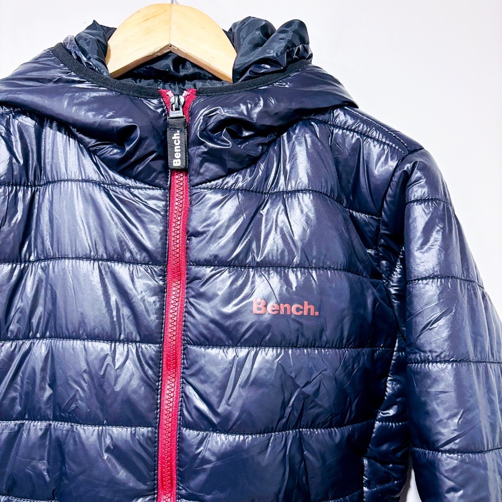 BENCH Kara Black Shinny Puffer Coat - Picture 5 of 14